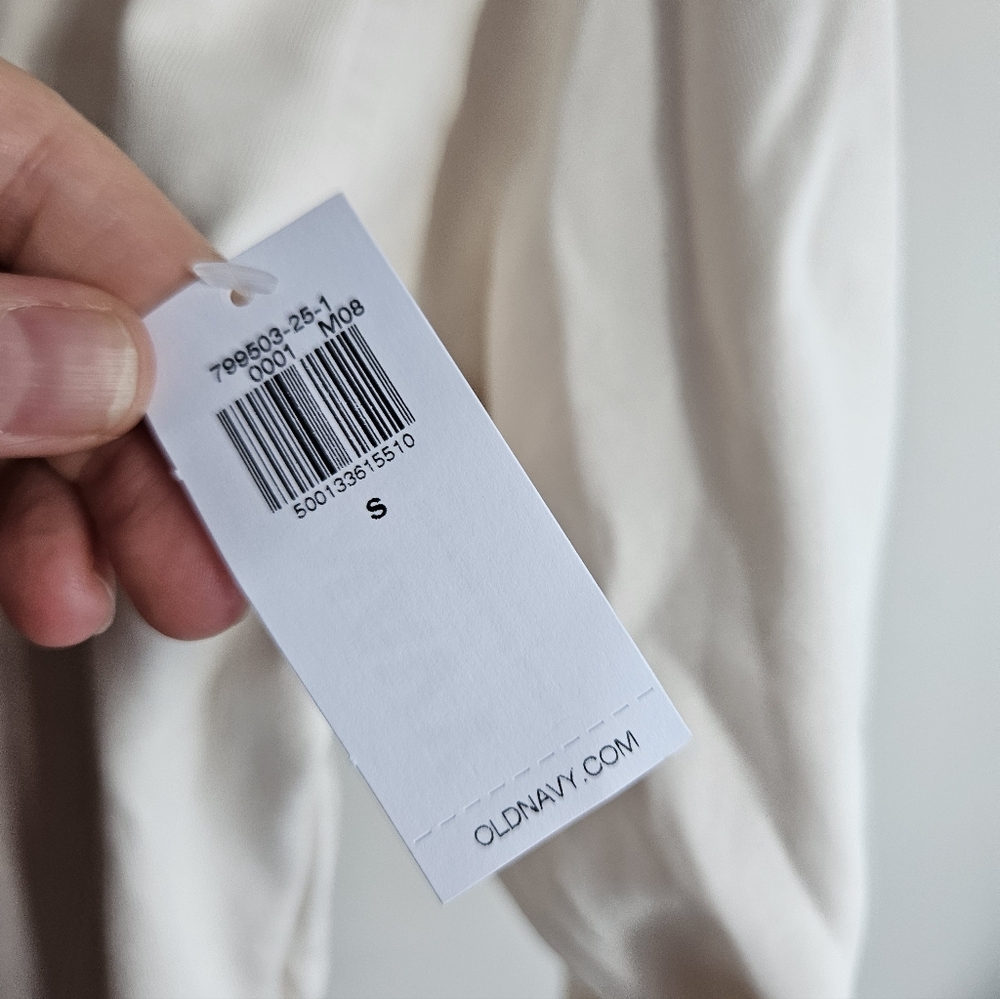 NWT Old Navy Dynamic Fleece Half-Zip Sweatshirt Cream And Sweatpants Set - Picture 7 of 11